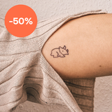 Small Triceratops Tattoo