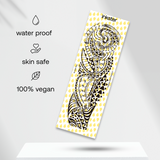 Powerful Storm Tribal Tattoo Sleeve