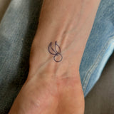 Harry Potter Golden Snitch One Line Tattoo