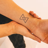 Modern Hourglass Tattoo