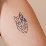 Geometric Wolf Head
