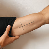 Fine Cross Tattoo