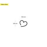 Open Heart Tattoo - Twin Pack