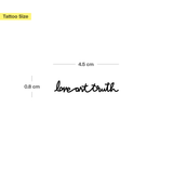 love art truth Tattoo