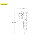 "you cant stop the waves but you can learn to surf" Tattoo