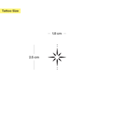 Stern und Punkte Tattoo