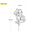 delicate flower tattoo