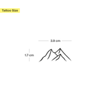 Glacier & Compass Tattoo - Twin Pack