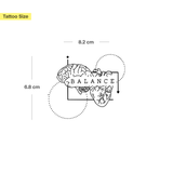 Heart-Mind Balance Tattoo