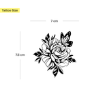 Rose with Butterfly Tattoo