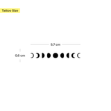 Moon Balance & Moon Phases Tattoo - Twin Pack