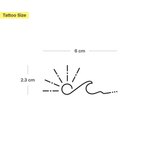 Sun With Wave Tattoo