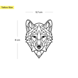 Great Geometric Wolf Tattoo