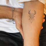 Geometric Deer Tattoo