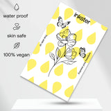 Flower with Two Butterflies Tattoo