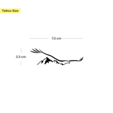 Mountains With Eagle Tattoo