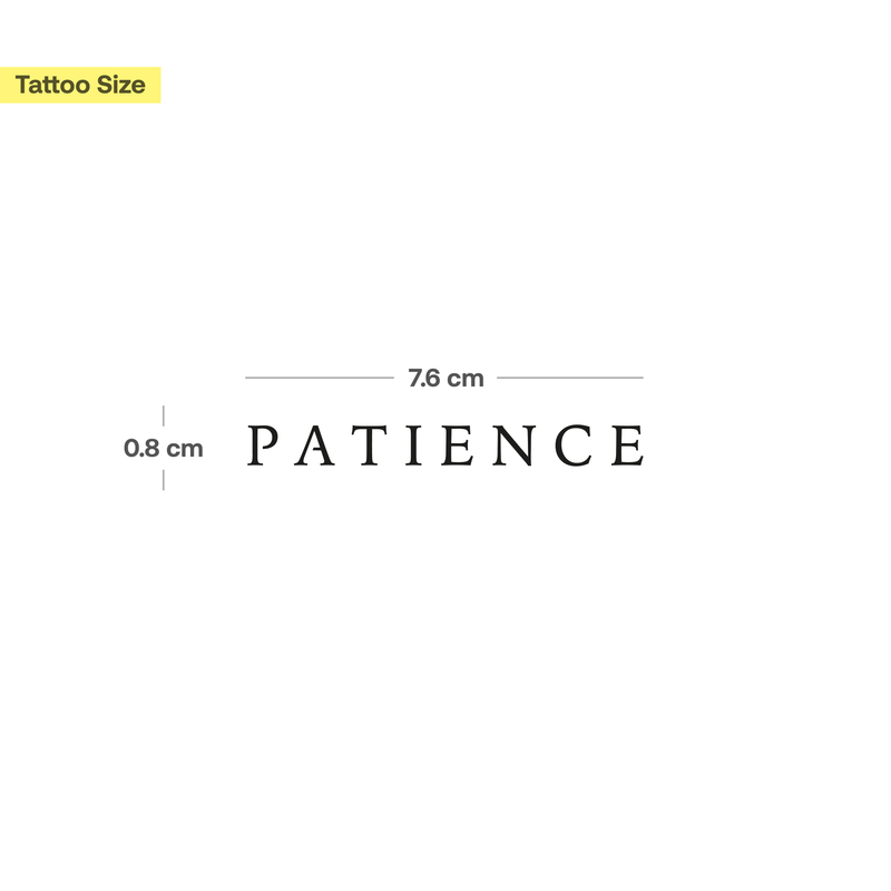Patience Tattoo