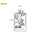 "Nature Growing is a Process" - Polaroid Tattoo