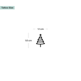 Mini Christmas Tree Tattoo