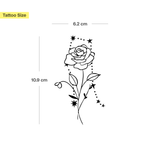 Birth flowers & zodiac sign combination tattoo