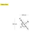 Glacier & Compass Tattoo - Twin Pack