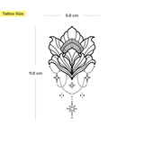 Geometric Lotus Tattoo