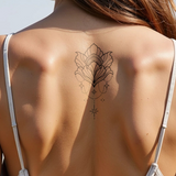 Geometric Lotus Tattoo