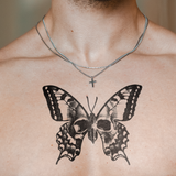 Skull Butterfly Tattoo