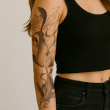 River of the Lotus Tattoo Sleeve