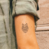 Geometric Wolf Head