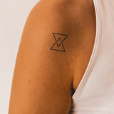 Modern Hourglass Tattoo