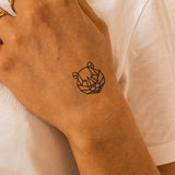 Tiger Head Geometric Tattoo