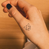 Tiger Head Small Tattoo