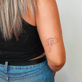 Abstract Elephant Tattoo