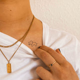 Small Turtle & Small Elephant Tattoo - Twin Pack