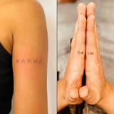 Karma & Calm Tattoo - Double Pack