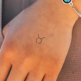 Zodiac Sign Taurus 2-Week-Tattoo Inkster