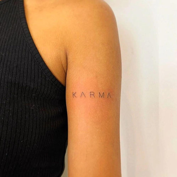 voorkoms Karma Tattoo With TrishulTemporary Stickers For Male And Female  Fake Waterproof - Price in India, Buy voorkoms Karma Tattoo With  TrishulTemporary Stickers For Male And Female Fake Waterproof Online In  India,