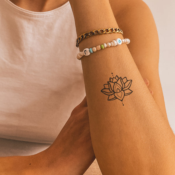 Lotus Mandala Tattoo - Twin Pack  