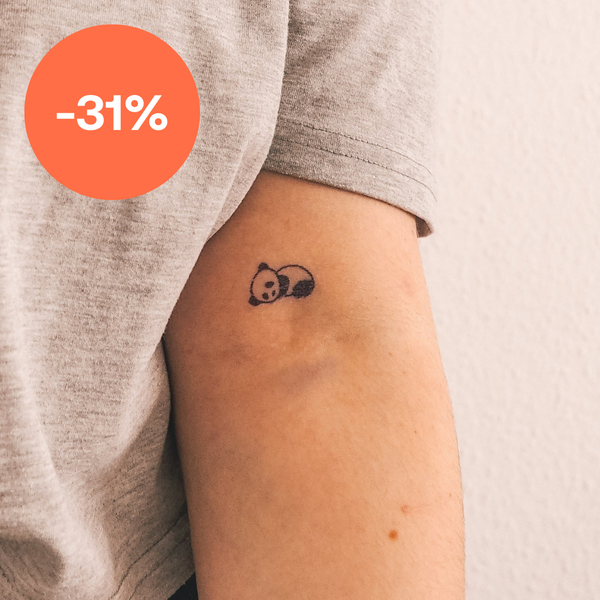 Lying Panda Tattoo 