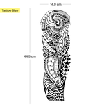 Powerful Storm Tribal Tattoo Sleeve