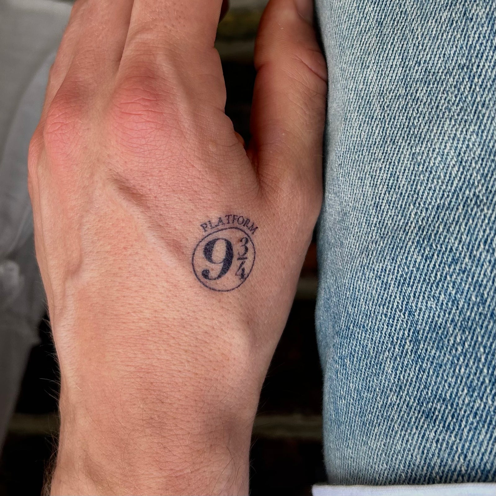 Harry Potter Platform 3/4 Tattoo Temporary Tattoo Inkster