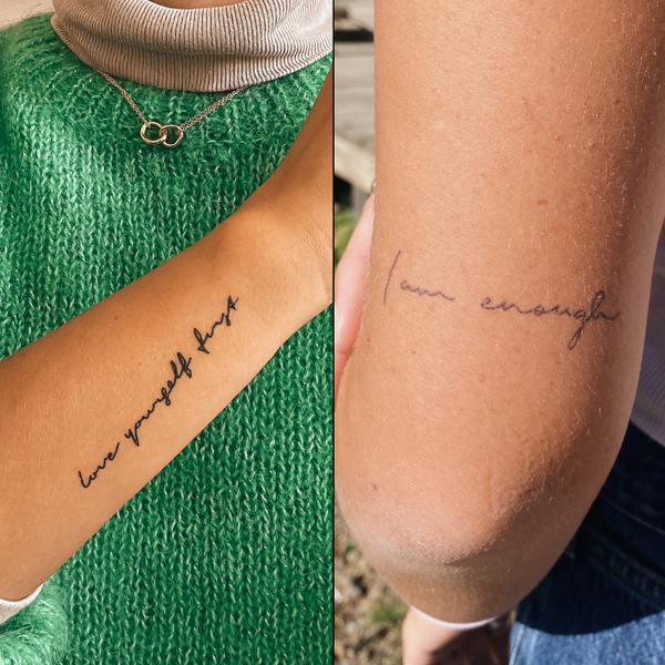 Love yourself first & I am enough - Double Pack 