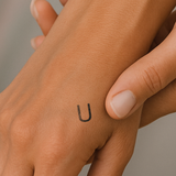 U - Capital Letter Tattoo 