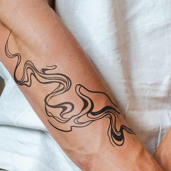 Ghost Flame Tattoo