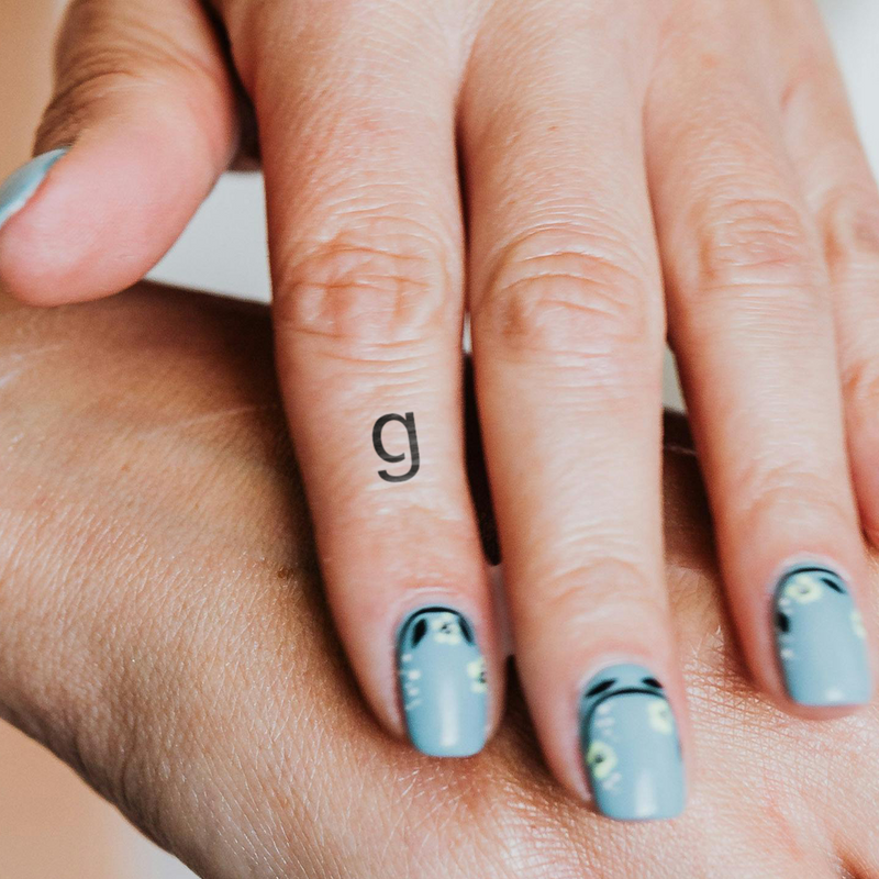 g - Lowercase Tattoo 