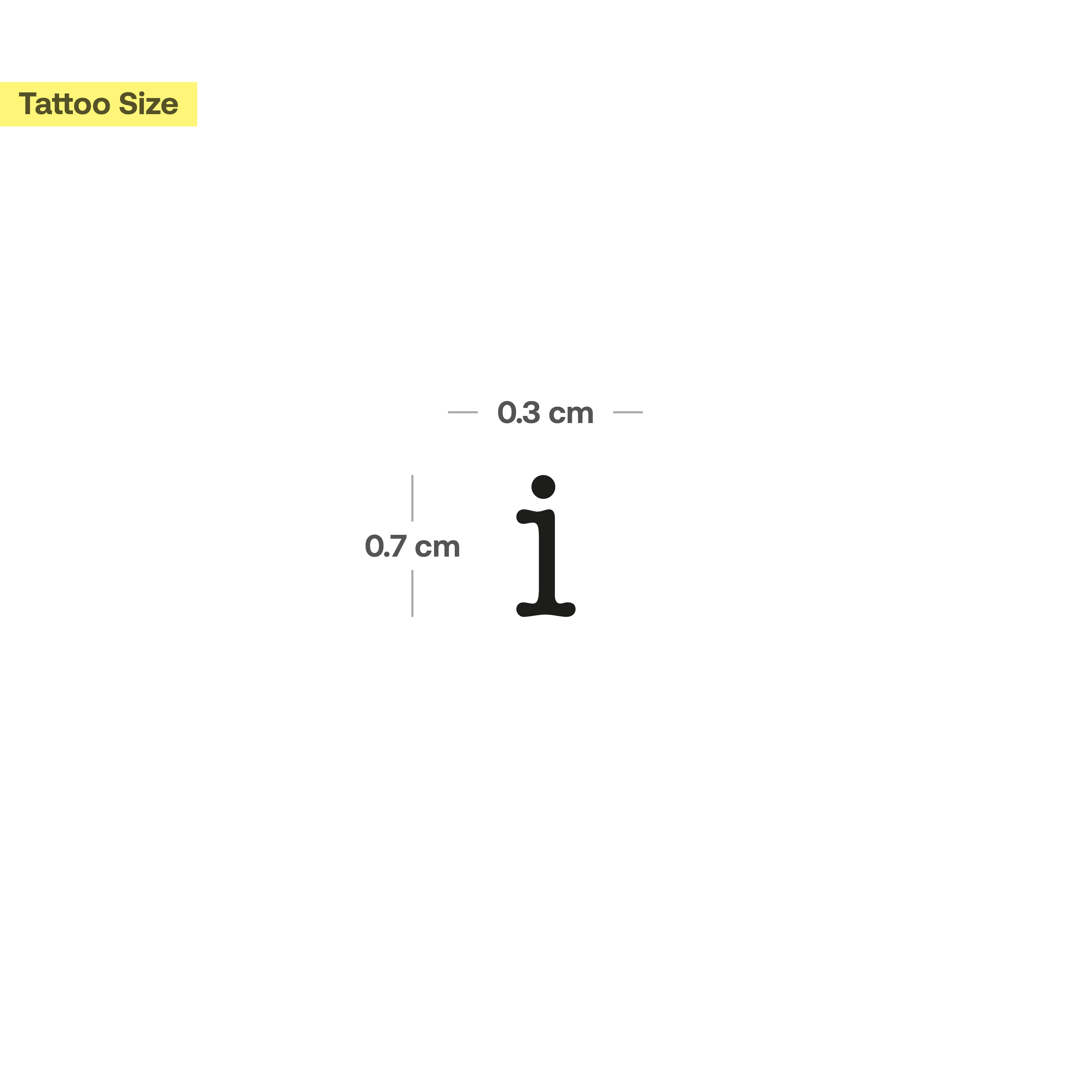 i - Lowercase Letter - New Technology | Temporary Tattoo | inkster ...