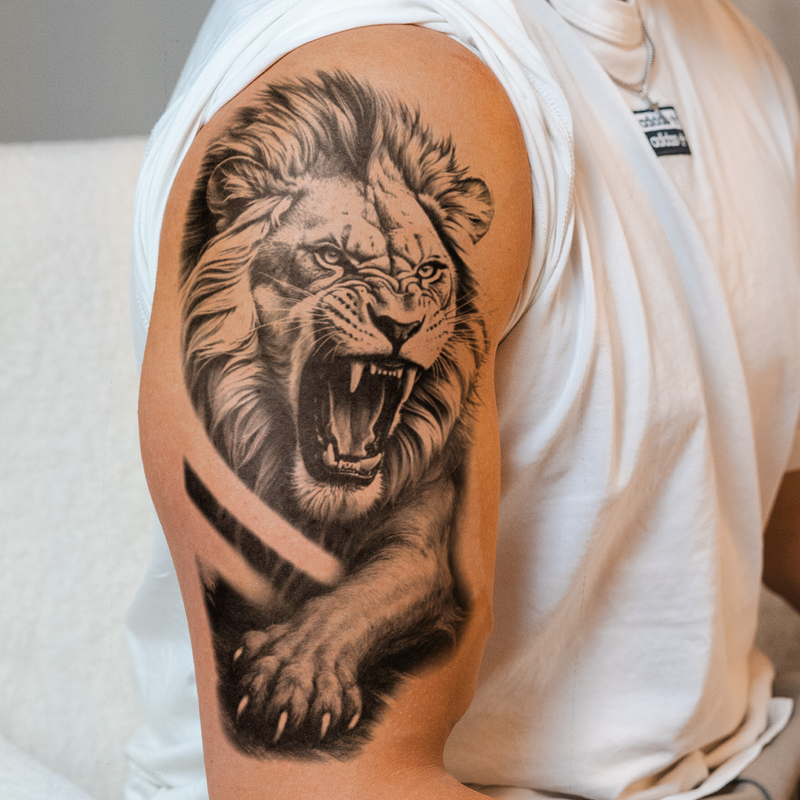 Wild Lion Tattoo