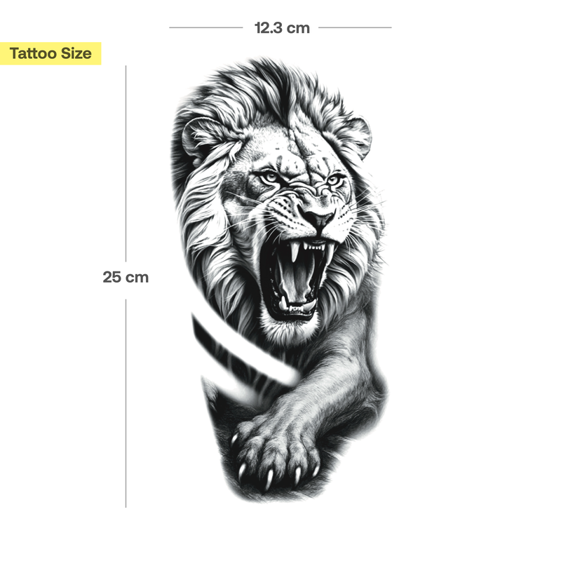 Wild Lion Tattoo