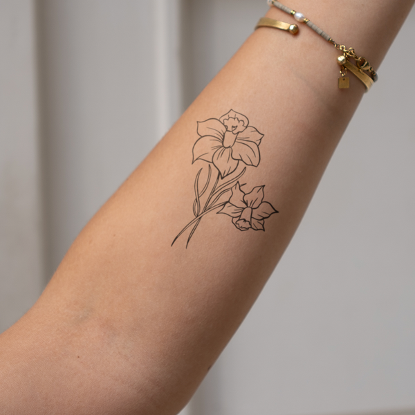 Birthflower March Daffodil Tattoo